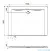 Excellent Forma X brodzik prostokątny 110x80 cm struktura, czarny mat BREX.1403.110.080.BLN